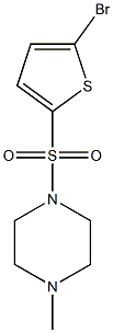 1-[(5-bromothiophen-2-yl)sulfonyl]-4-methylpiperazine Structure