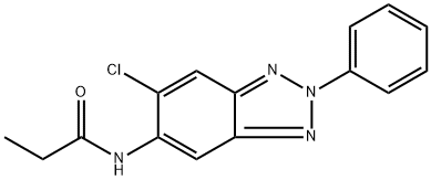 N-(6-chloro-2-phenyl-2H-benzotriazol-5-yl)propanamide Structure