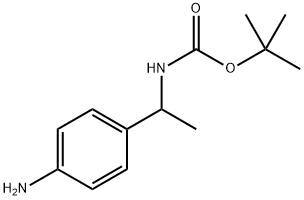 叔丁基(1-(4-氨基苯基)乙基)氨基甲酸酯 结构式