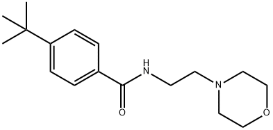 4-tert-butyl-N-[2-(morpholin-4-yl)ethyl]benzamide Struktur