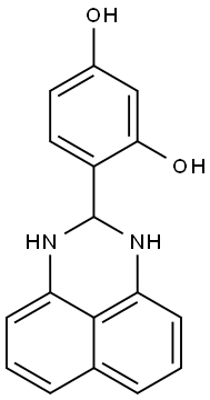 4-(2,3-Dihydro-1H-perimidin-2-yl)-benzene-1,3-diol Struktur