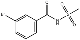 3-bromo-N-(methylsulfonyl)benzamide Struktur