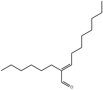 (E)-2-hexyl-3-heptylacrolein 结构式