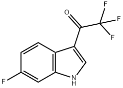 1-(6-氟-3-吲哚基)-2,2,2-三氟乙酮, 649550-98-1, 结构式