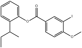 2-(butan-2-yl)phenyl 3-iodo-4-methoxybenzoate,649716-51-8,结构式