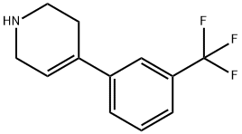 4-(3-(Trifluoromethyl)phenyl)-1,2,3,6-tetrahydropyridine hydrochloride Structure