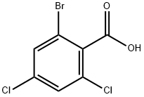 2-bromo-4,6-dichlorobenzoic acid Struktur
