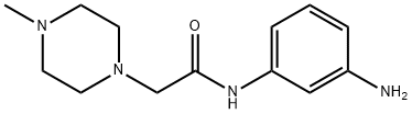 N-(3-aminophenyl)-4-methyl-1-Piperazineacetamide Structure
