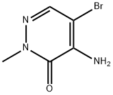 5-Amino-6-bromo-2-methyl-2H-pyridazin-3-one Struktur