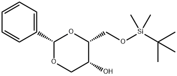 (2S,4R,5R)-4-[[[(1,1-Dimethylethyl)dimethylsilyl]oxy]methyl]-2-phenyl-1,3-dioxan-5-ol Structure