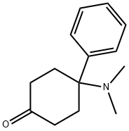 4-(ジメチルアミノ)-4-フェニルシクロヘキサン-1-オン 化学構造式