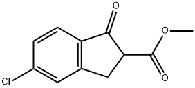 methyl 5-chloro-1-oxo-2,3-dihydro-1H-indene-2-carboxylate Structure