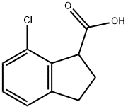 7-Chloro-2,3-dihydro-1H-indene-1-carboxylic acid Structure