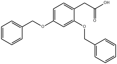 2-[2,4-Bis(benzyloxy)phenyl]acetic Acid Struktur