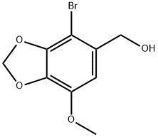 (4-bromo-7-methoxybenzo[d][1,3]dioxol-5-yl)methanol Structure