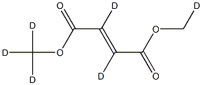 富马酸二甲酯D6,66487-95-4,结构式
