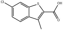 6-氯-3-甲基苯并噻吩-2-甲酸, 66490-32-2, 结构式