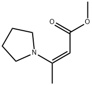 (Z)-methyl 3-(pyrrolidin-1-yl)but-2-enoate Structure