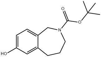 tert-butyl 7-hydroxy-4,5-dihydro-1H-benzo[c]azepine-2(3H)-carboxylate Struktur