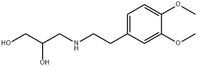 3-[[2-(3,4-dimethoxyphenyl)ethyl]amino]-1,2-Propanediol Struktur