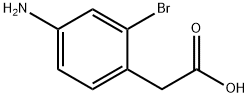 2-(4-amino-2-bromophenyl)acetic acid Struktur