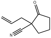 1-Allyl-2-oxocyclopentanecarbonitrile 化学構造式