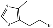 5-(2-溴乙基)-4-甲基噻唑 结构式