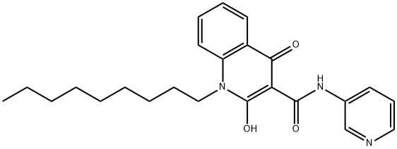 2-hydroxy-1-nonyl-4-oxo-N-(pyridin-3-yl)-1,4-dihydroquinoline-3-carboxamide Structure