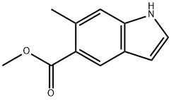 6-甲基-1H-吲哚-5-羧酸甲酯, 672293-36-6, 结构式