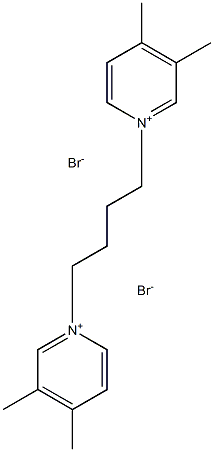 1,1'-TETRAMETHYLENEBIS(3,4-DIMETHYLPYRIDINIUM BROMIDE) Struktur