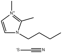 1-丁基-2,3-二甲基咪唑硫氰酸盐 结构式