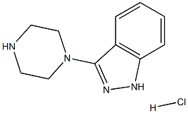 3-(哌嗪-1-基)-1H-吲唑盐酸盐 结构式