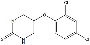 5-(2,4-二氯苯氧基)四氢-2(1H)-嘧啶硫酮 结构式