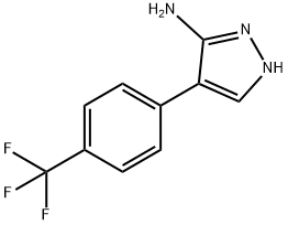 4-(4-(三氟甲基)苯基)-1H-吡唑-5-胺, 6804-53-1, 结构式