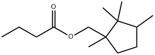 (1,2,2,3-tetramethylcyclopentyl)methyl butyrate Structure