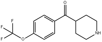 4-(4-三氟甲基苯甲酰基)-哌啶, 681482-56-4, 结构式