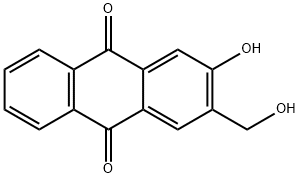 2-Hydroxy-3-(hydroxymethyl)anthraquinone Structure