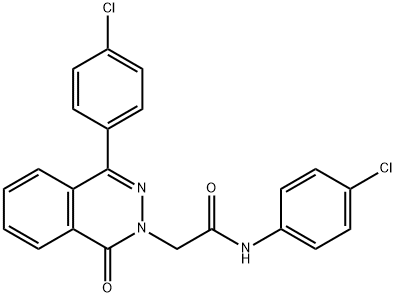 N-(4-chlorophenyl)-2-[4-(4-chlorophenyl)-1-oxophthalazin-2(1H)-yl]acetamide Structure