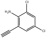 2,4-Dichloro-6-ethynylaniline 化学構造式