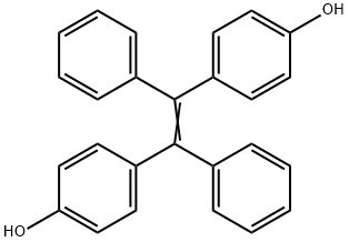 1,2-二(4-羟基苯)-1,2-二苯乙烯 结构式