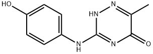 3-(4-hydroxyanilino)-6-methyl-1,2,4-triazin-5(4H)-one Struktur