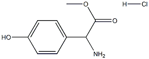 Methyl a-amino-4-hydroxybenzeneacetate HCl Struktur