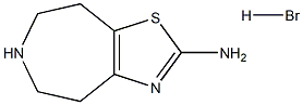 5,6,7,8-四氢-4H-噻唑- [4,5-D] ] - 氮杂卓-2-基胺氢溴酸盐, 688020-78-2, 结构式