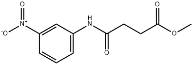 methyl 4-[(3-nitrophenyl)amino]-4-oxobutanoate Struktur