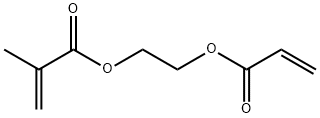 2-Propenoic acid, 2-methyl-, 2-[(1-oxo-2-propenyl)oxy]ethyl ester Struktur