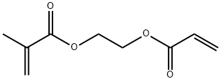 2-Propenoic acid, 2-methyl-, 2-[(1-oxo-2-propenyl)oxy]ethyl ester Structure