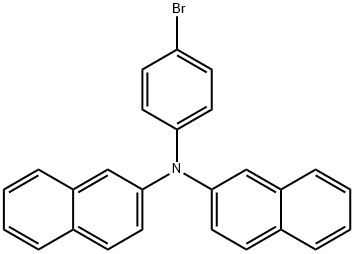 N-(4-溴苯基)-N-(2-萘基)萘-2-胺, 690658-65-2, 结构式