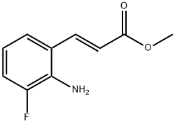 2-Propenoic acid, 3-(2-amino-3-fluorophenyl)-, methyl ester, (2E)- Struktur