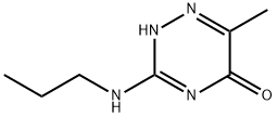 6-methyl-3-(propylamino)-1,2,4-triazin-5(4H)-one Struktur