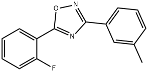 5-(2-fluorophenyl)-3-(3-methylphenyl)-1,2,4-oxadiazole Struktur